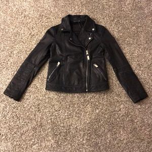 Abercrombie & Fitch Genuine Leather Biker Jacket